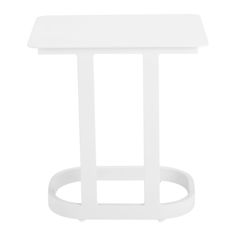 Friss End Table Black, White