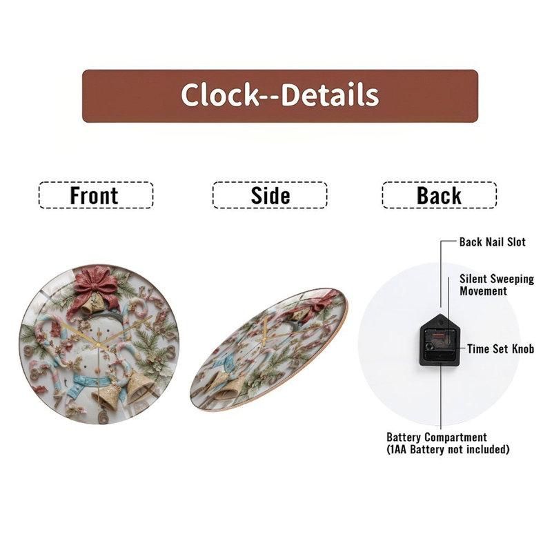Horloge murale 12 po