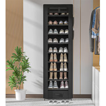 9 Tiers Shoe Rack Organizer for Entryway, Large Shoe Storage for 50-55  Pairs Boots, Non-Woven Fabric Shelf with Versatile Hooks and Wooden Hammer  for Bedroom