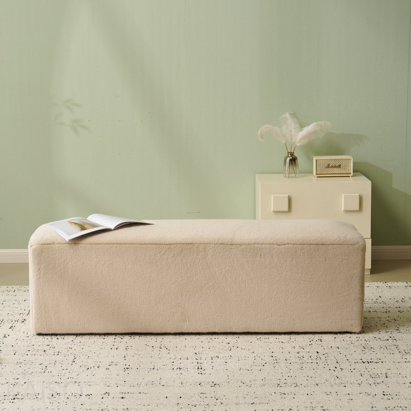 Repose-pieds long moelleux Almond