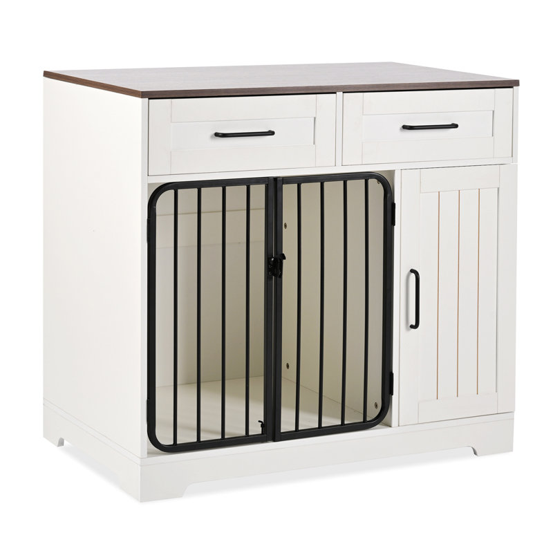 Versatile Dog Crate Furniture with Multiple Storage Options for Pets