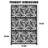 47 x 72 Inch Metal Privacy Screen, Freestanding Outdoor Fence Panel, Weather-Resistant, Petal Design