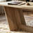 81.5'' Executive Computer Desk With V-Shaped Base, Oak Finish