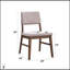 Table de salle à manger 5 pièces ronde en noyer avec chaises en velours côtelé mauve foncé Seda, parfaite pour une salle à manger confortable-1298002058