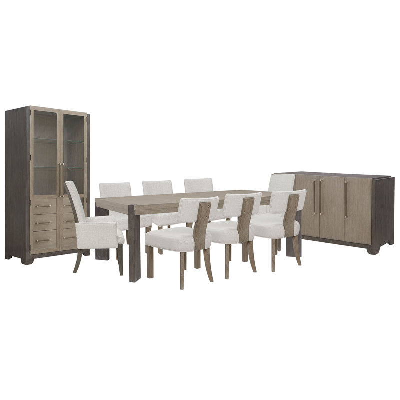 Table de salle à manger à pieds Inzillo avec 6 chaises de salle à manger Klismos