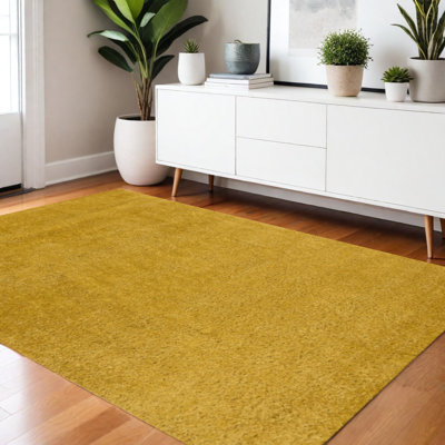Tapis jaune 4 pi x 6 pi