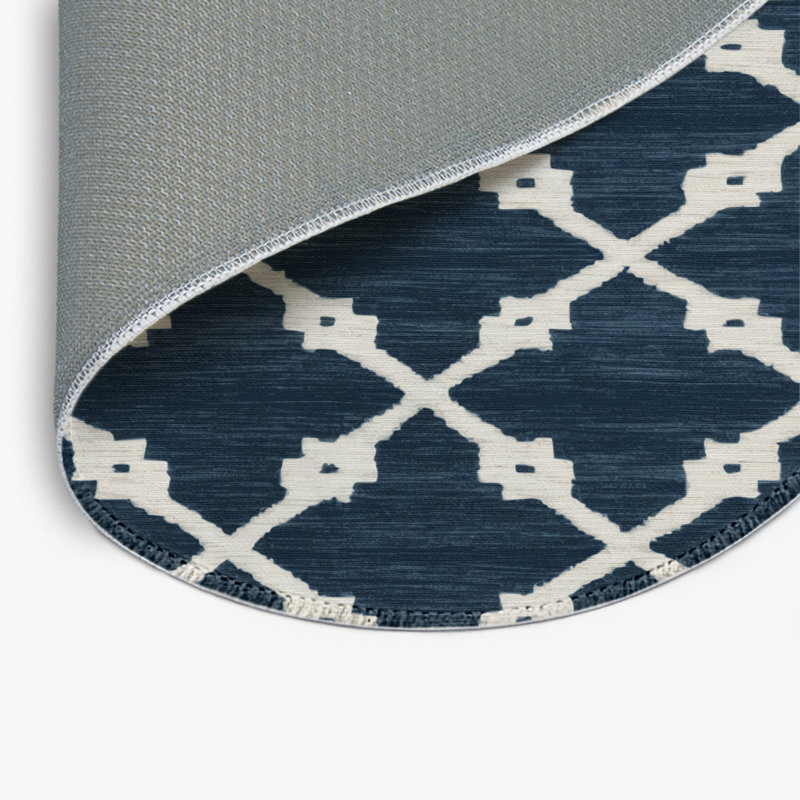 Tapis gris intérieur et extérieur Trellis
