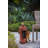 Outdoor Water Fountain With Dog And Bird Accents - Red Fire Hydrant Design, 16.2X11x26.8 Inches With Light And Pump
