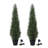 Adcock Artificial UV Resistant Cedar Topiary Trees, Faux Cypress Plants with Solar Light String-416030202-412024369