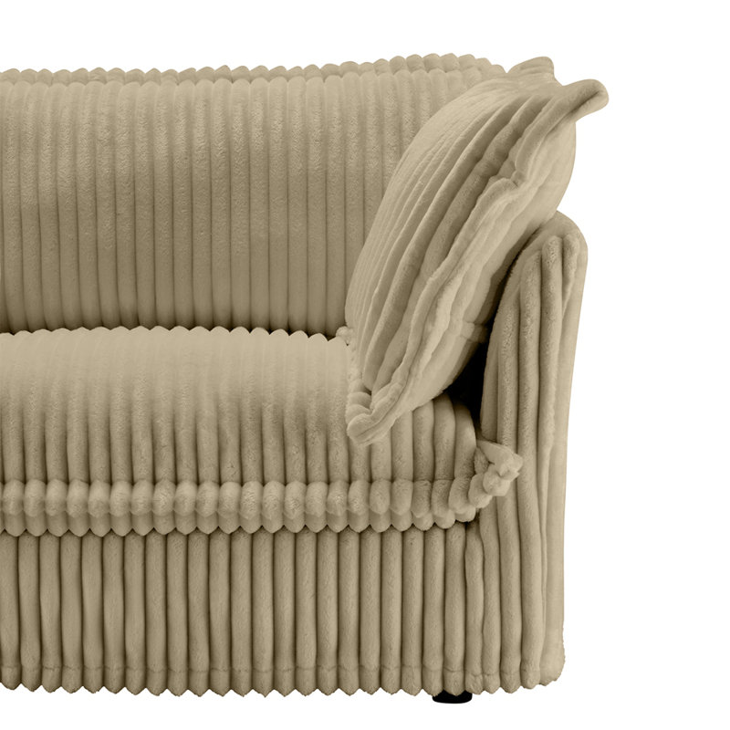 Canapé Koala LSF avec 1 coussin, Chameau