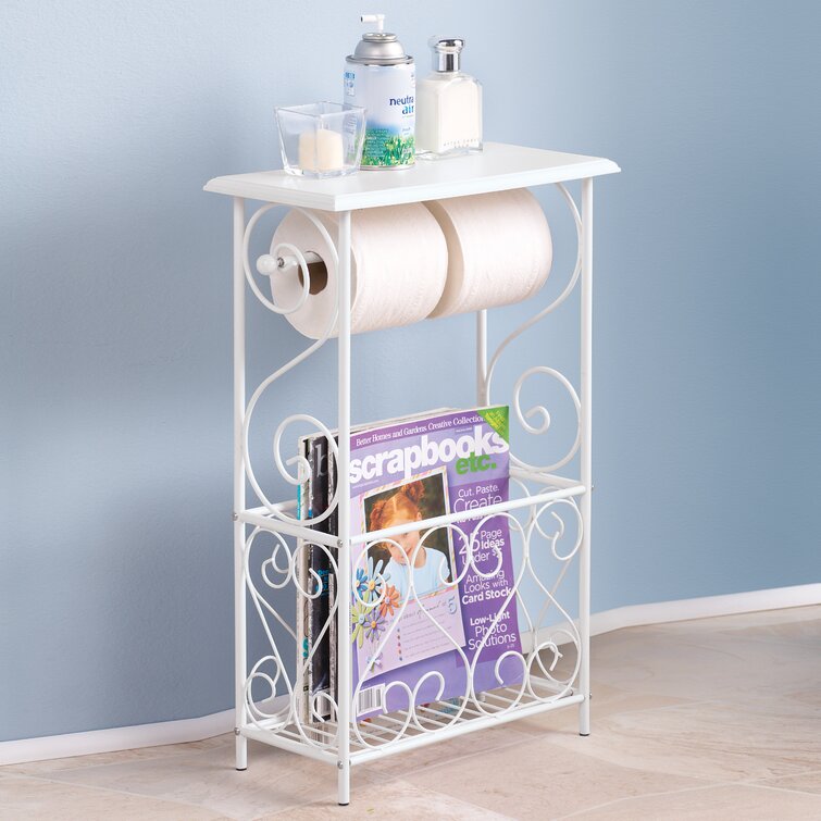 Alfonsina Free Standing Swirl Toilet Paper Holder