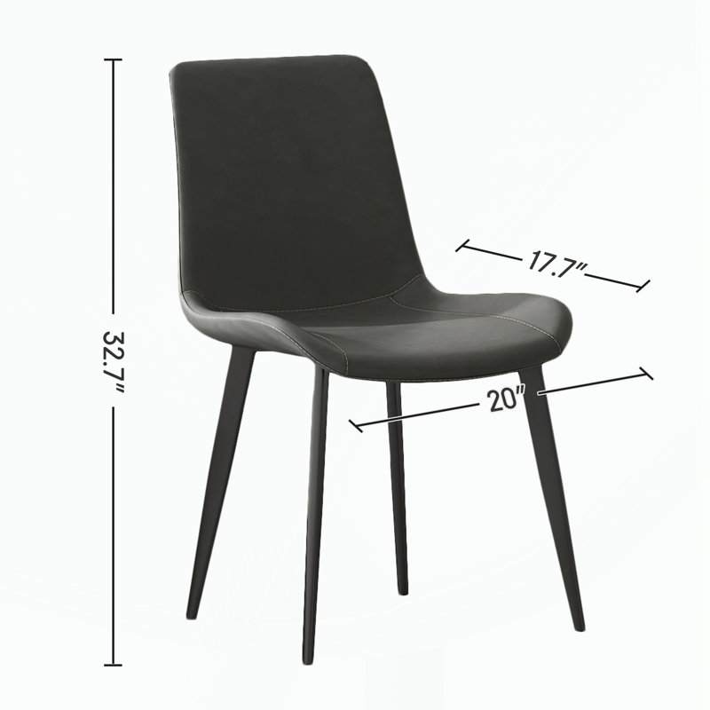Chaises de salle à manger 2 pièces, Gris