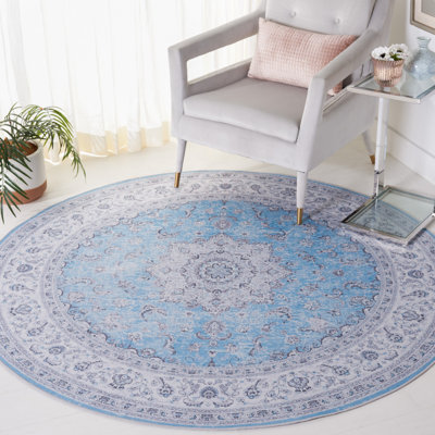 Tapis oriental bleu / gris
