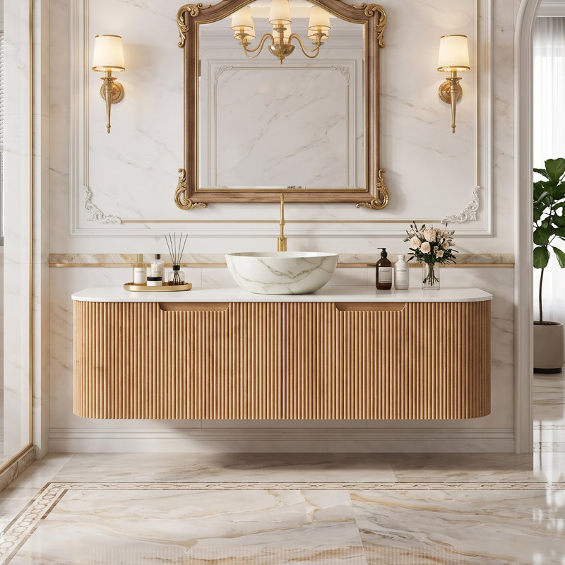 Wall Mounted With Solid Surface Top, 48