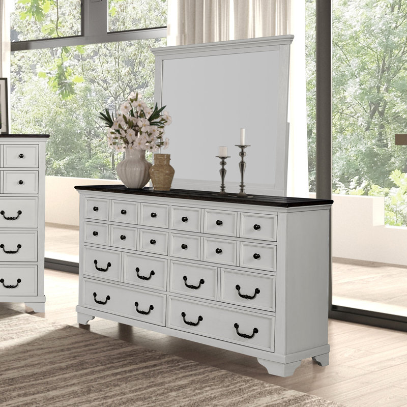 Ensemble commode et miroir 2 pièces Chauntae