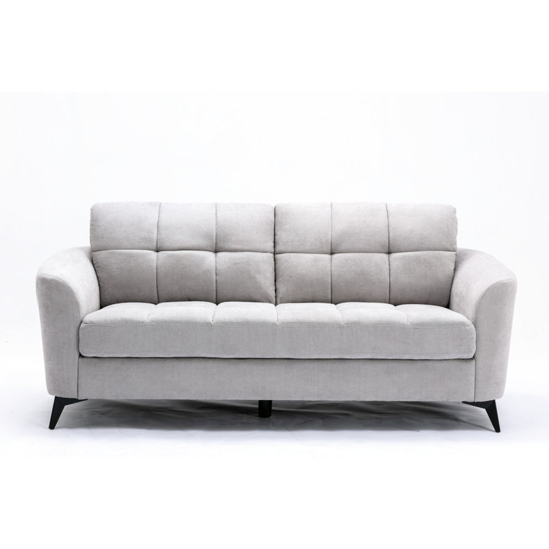 Coussin de 79 po en velours gris