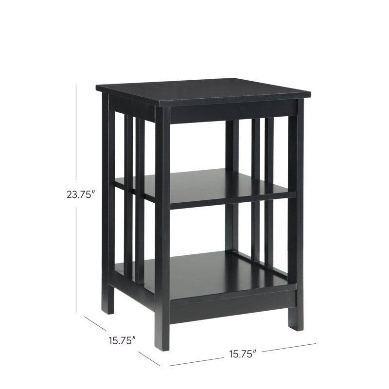 Aidia End Table, Black