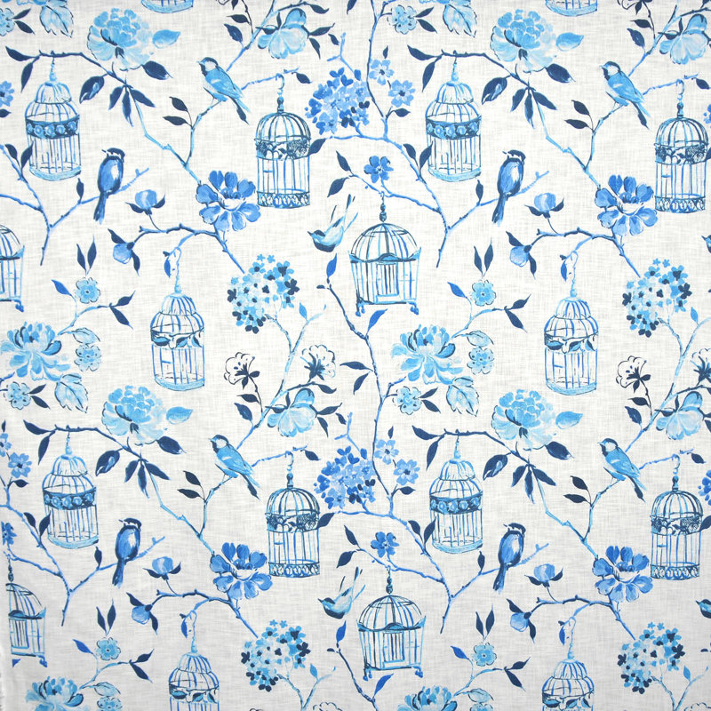 Tissu floral Allure Boutique, Bleu Lulworth