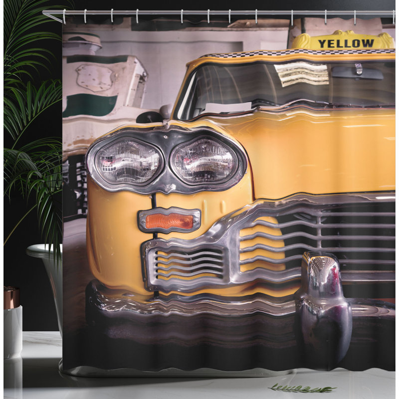 Shower Curtain with Hooks Included, 84"H x 69"W