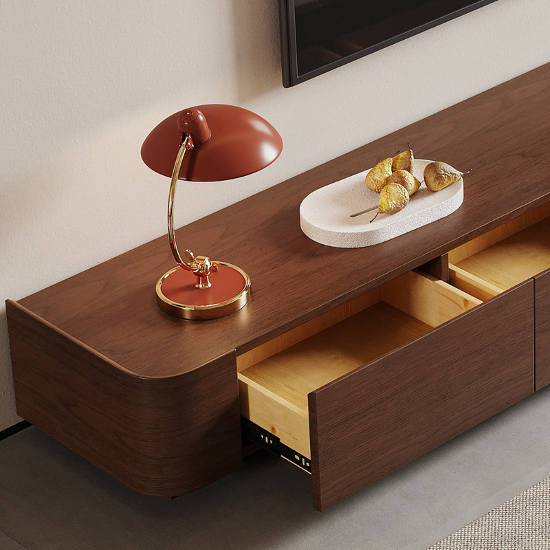 Meuble télé 94 po - 134 po avec tiroirs à fermeture en douceur et sans assemblage, H 11,42 po x L 15,75 po x l 133,86 po