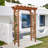 Minaa 61" W x 26" D Solid Wood Garden Arches Arbor Arbours
