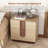 Modern Farmhouse 2 Drawer Nightstand With Grooved Design Front