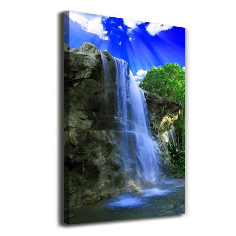 Waterfall - Wrapped Canvas Print