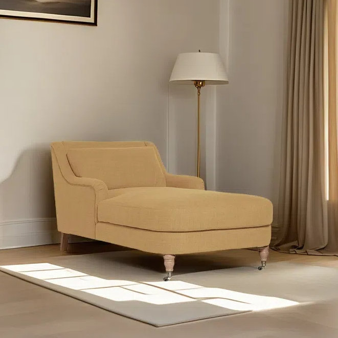 Chaise longue élégante paresseuse rétro, Gingembre