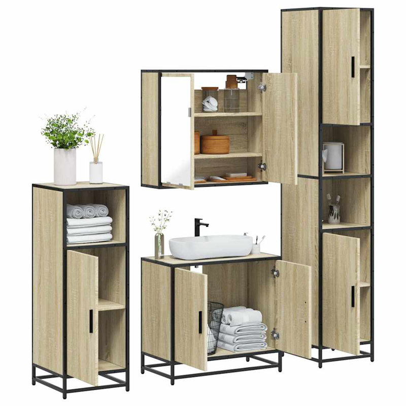 Alon Bathroom Furniture Suite, Sonoma Oak