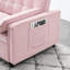 Chaise-lit pliante rose