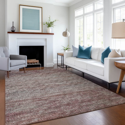 Premium Machine Washable Mayfield Burgundy Rug