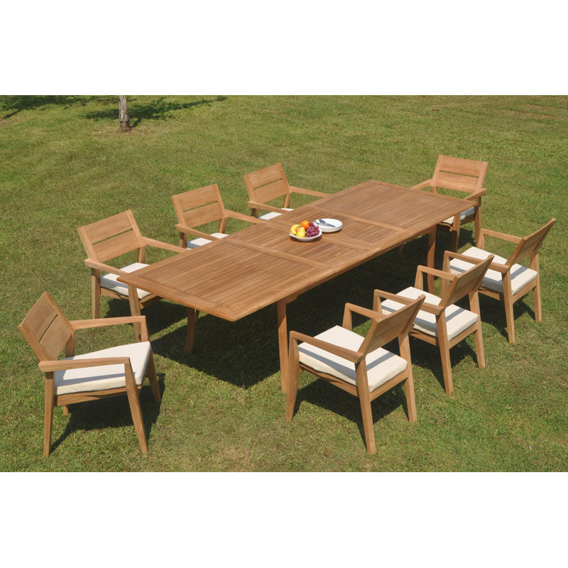 Ensemble de salle à manger Jairo, H 30,5 po x L 82 po x l 40 po, 8