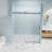 56" - 60" W X 76" H Frameless Soft-Closing Single Sliding Shower Door, 1/4" (6Mm) Tempered Glass With Explosion-Proof Coating Via Express Delivery-120984835