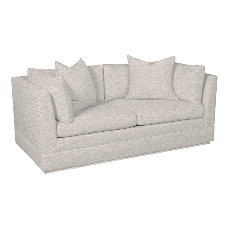Thom Filicia Home 70.5'' Square Arm Loveseat, Impala Linen, Casa Blanca