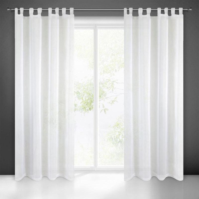 Room Darkening Curtain Pair, White