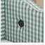 Lit de jour en vichy douillet avec couchette, port USB et conception adorable en forme de vague, aucun sommier nécessaire, tissu en lin-121317065
