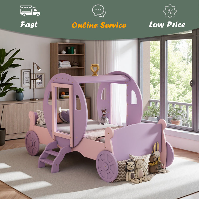 Lit simple Princess, Mauve / Rose