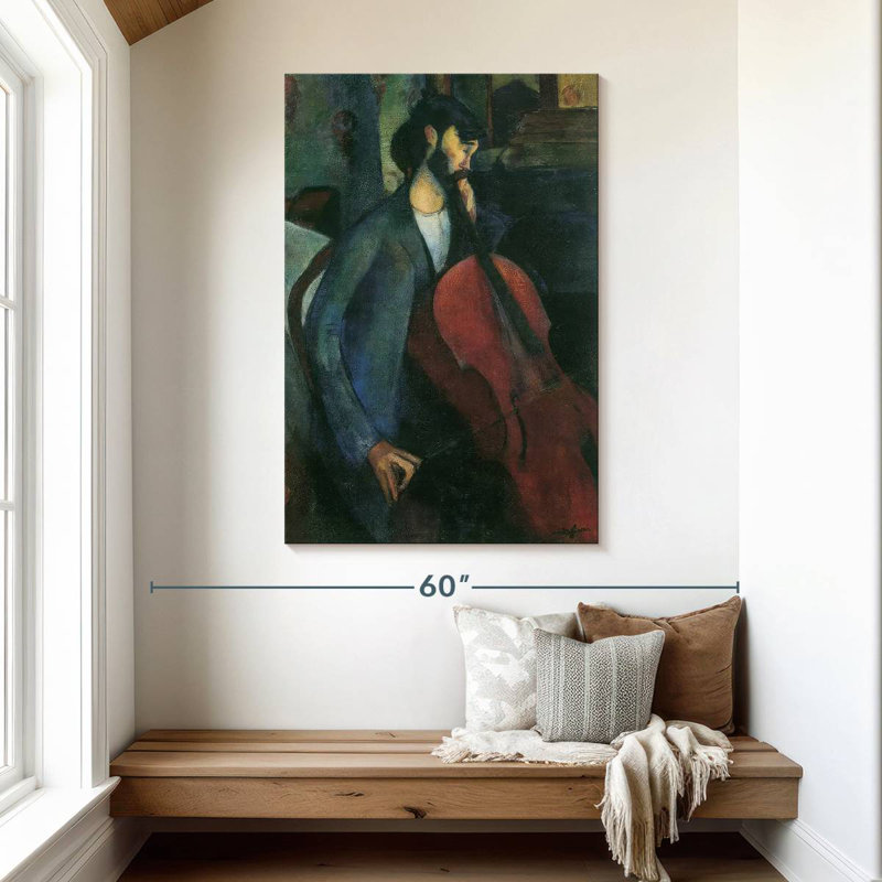 Abarca The Cellist 1909, 48" H x 32" W