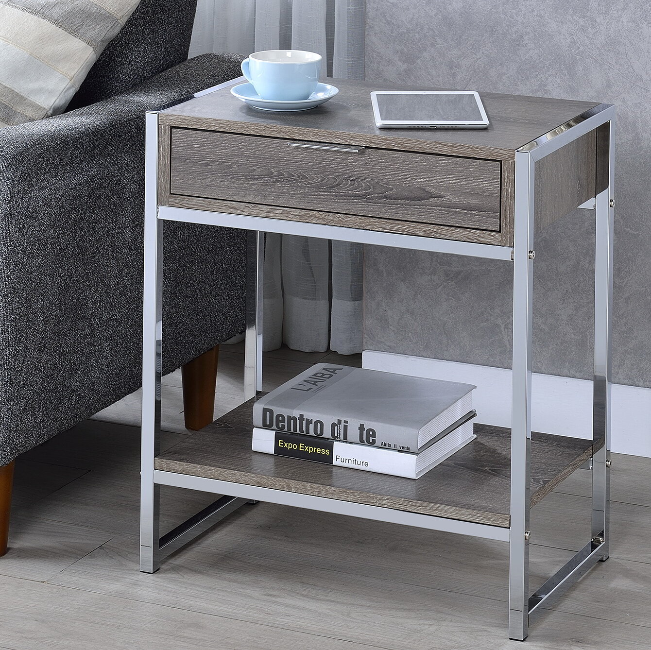 Orren Ellis Walhame Sled End Table with Storage & Reviews | Wayfair