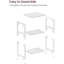 Table d'appoint, petite table de chevet pour salon, table de nuit haute et moderne, pour chambre, bureau ou salle de bain, structure en acier, blanc nuage-136125911