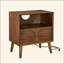 Table de chevet cannelée Mid Century