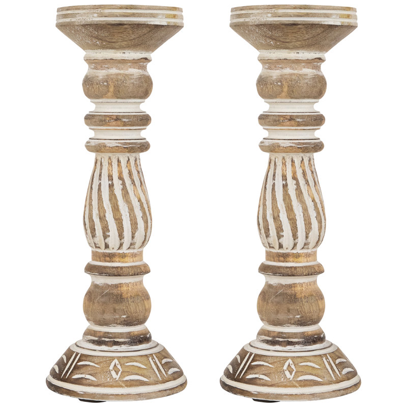 12'' H Wood Tabletop Pillar