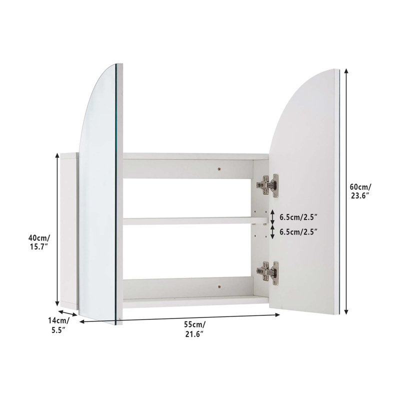 Aaleeyah Wall Mounted Required Bathroom Cabinet