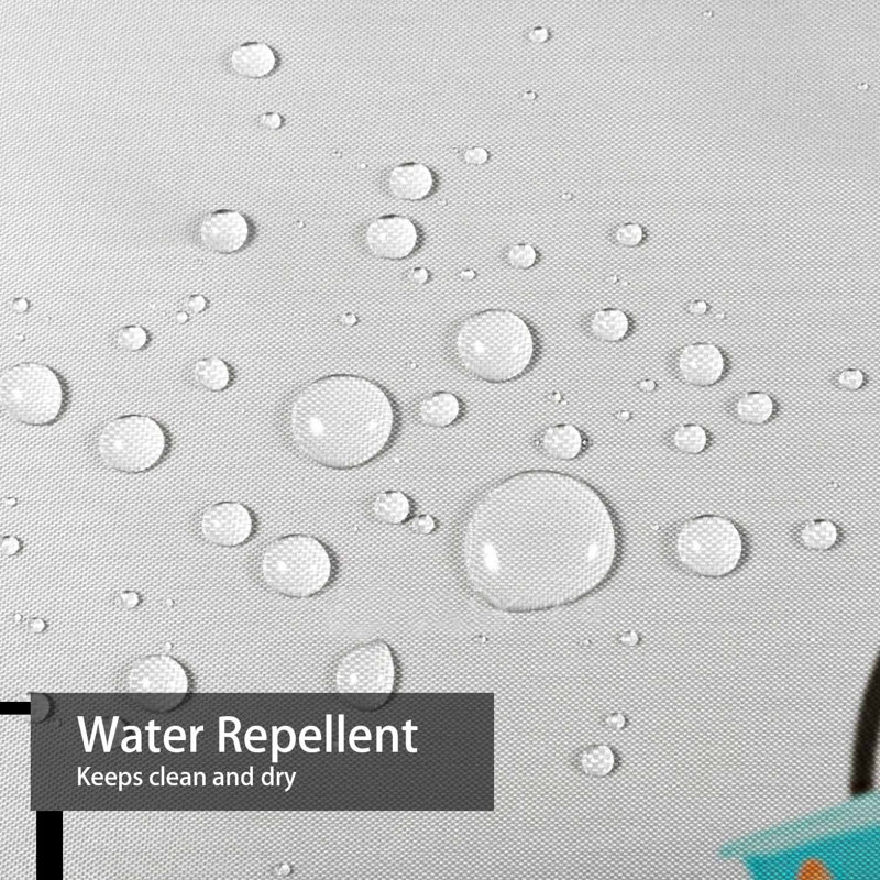 Rideau de douche imperméable à l'eau avec 12 crochets, L 72 po x l 84 po