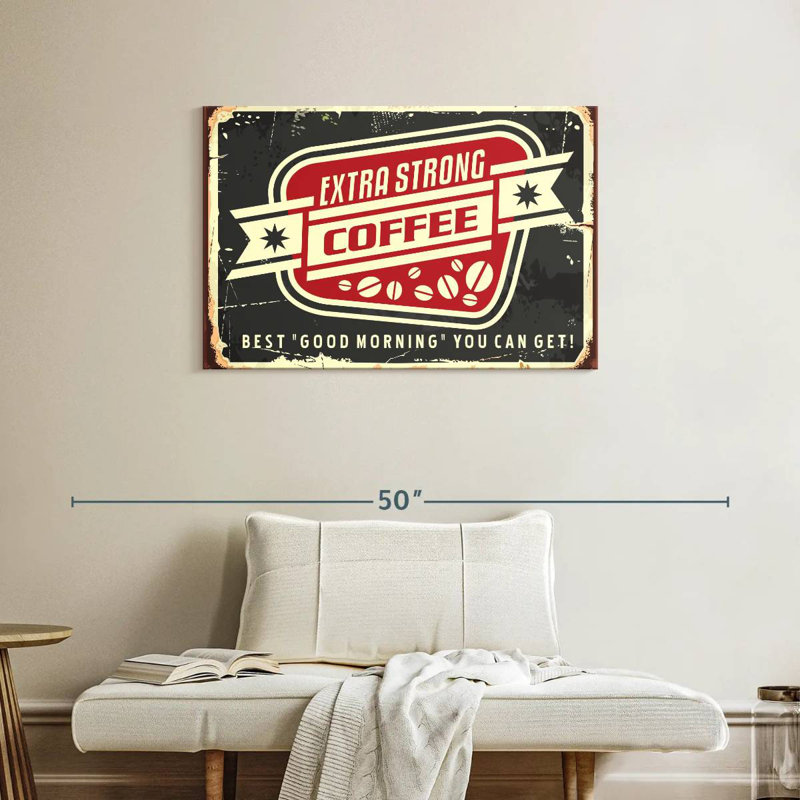 Plaque murale «Best Morning Coffee», H 24 po x l 36 po