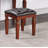 Traditional Vanity Set with Tufted Stool and Storage Drawers