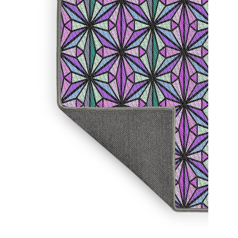 Geometric Indoor Rug, Rectangle 7' x 9'
