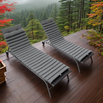 2 pièces Coussin de chaise de jardin pour l'extérieur