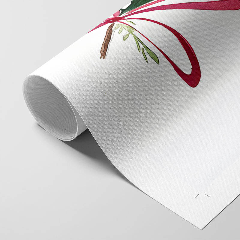 Art de Noël des Fêtes de Noël - impression sur toile seulement - non encadrée