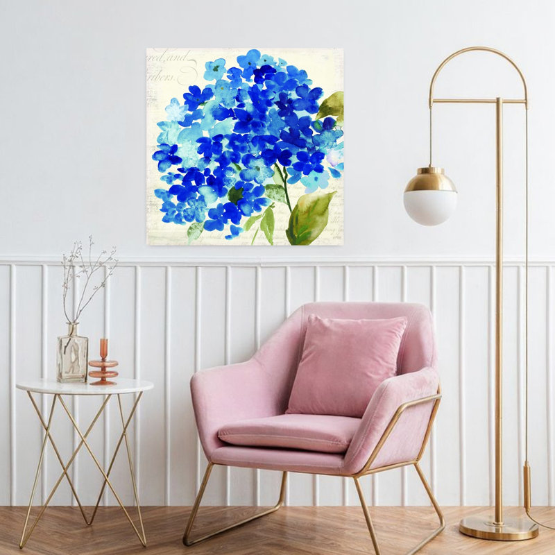 Hampton Hydrangea II, délicat hortensia biologique élégant, art floral naturel, H 32 po x l 32 po